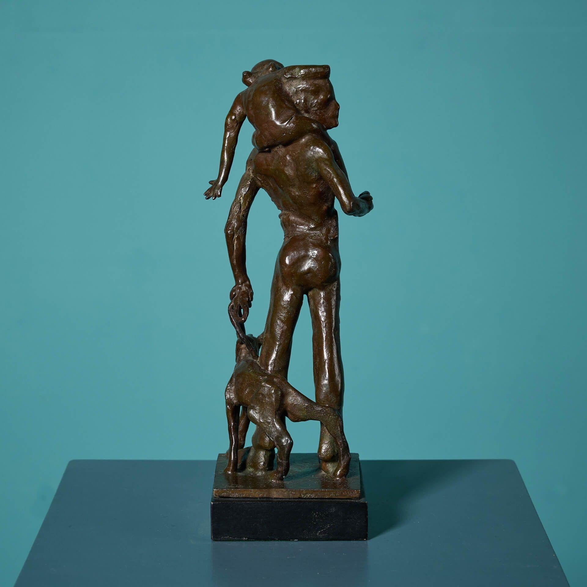 Mid-Century moderno Scultura in bronzo di 