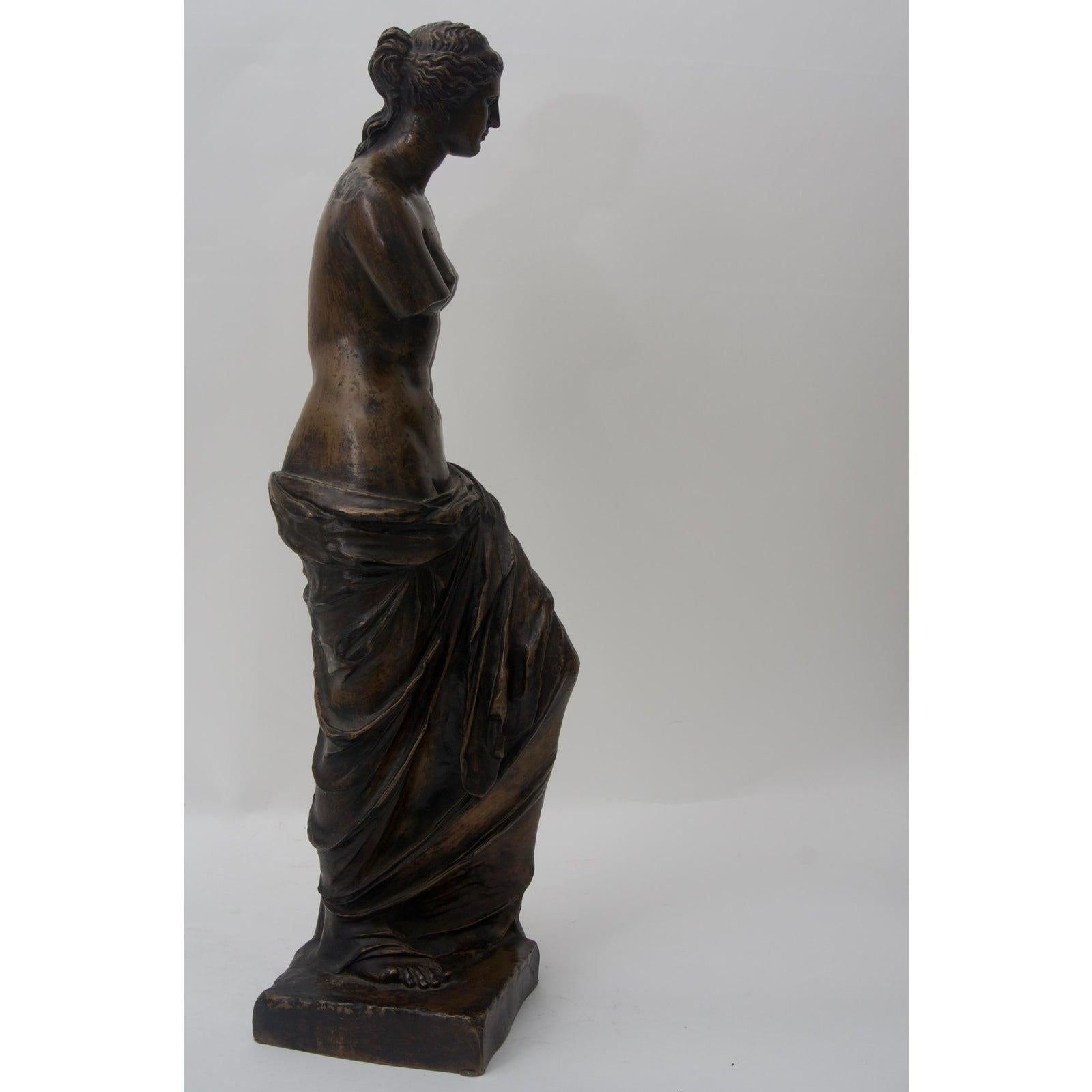 Bronzeskulptur der Venus de Milo aus Bronze von F. Barbedienne im Angebot 1