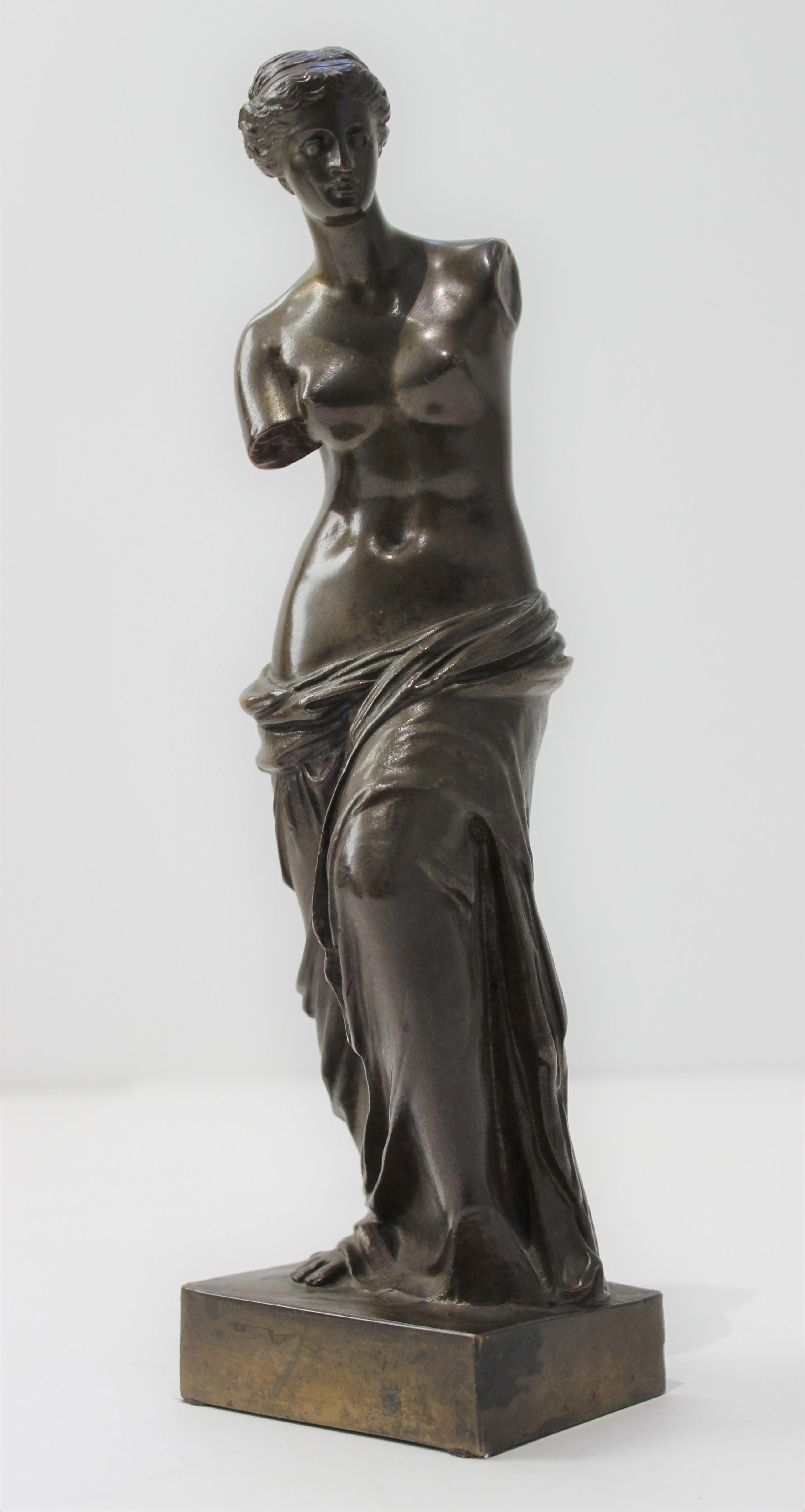 Bronzeskulptur der Venus de Milo aus Bronze (19. Jahrhundert)