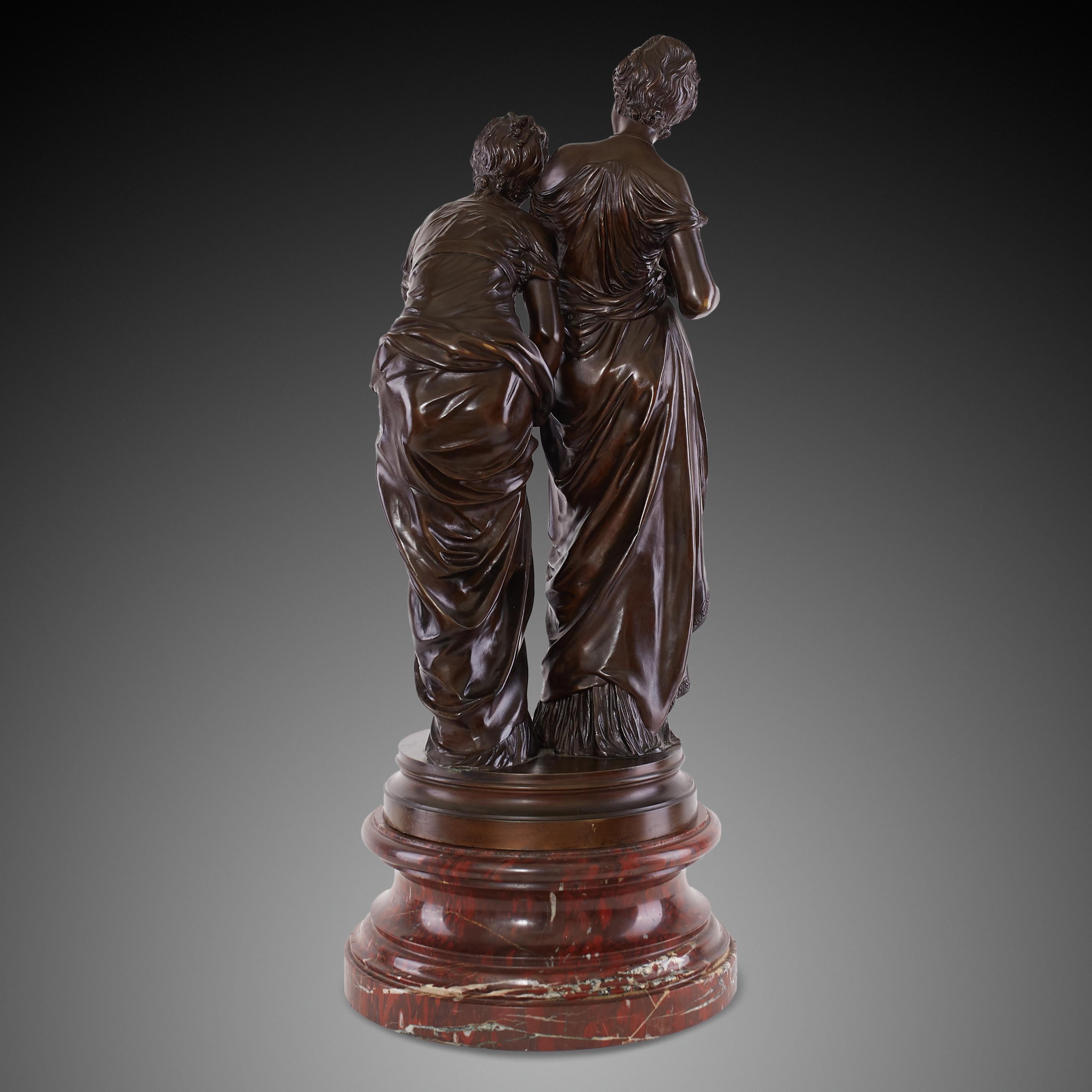 Other Bronze Sculpture of Victorian Women from 19th Century For Sale