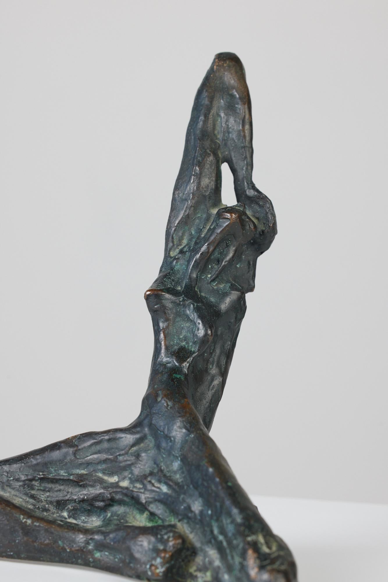 American Bronze Sculpture of Woman by Carl Tasha