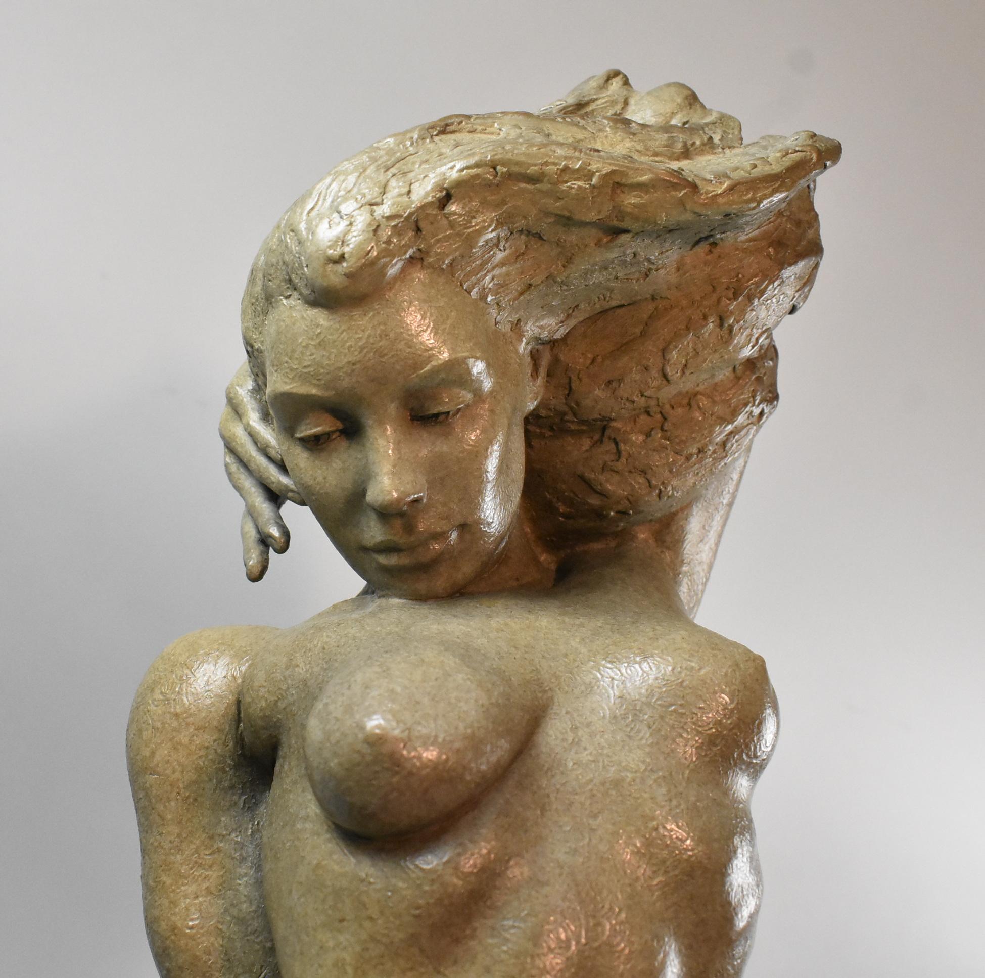 American Bronze Sculpture of Woman 