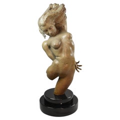 Bronze Sculpture of Woman "Serenity" by Seth Vandable, Limited Edition 14/50
