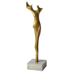 Bronze Sculpture on a Marble Base
