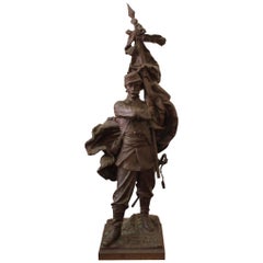 Sculpture en bronzePatrie d'Aristide Croisy