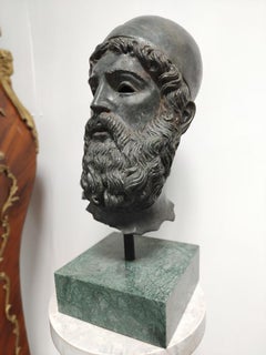 Bronze Sculpture "Portrait of a Greek Warrior"