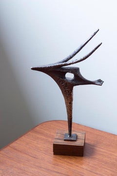 Bronze sculpture "Prehistoric bird" by Bengt Amundin, Sweden 1957
