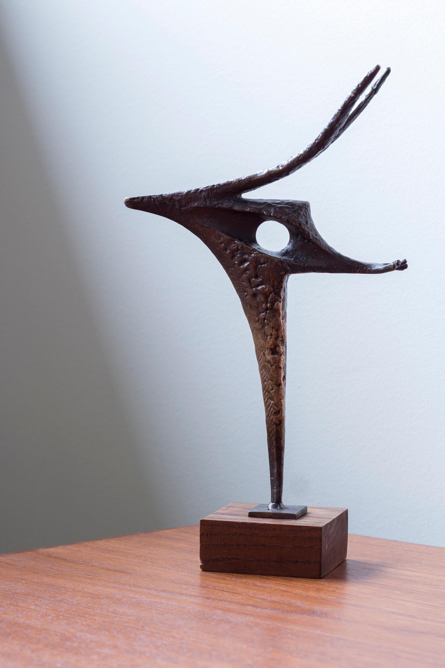 Scandinavo moderno Scultura in bronzo 