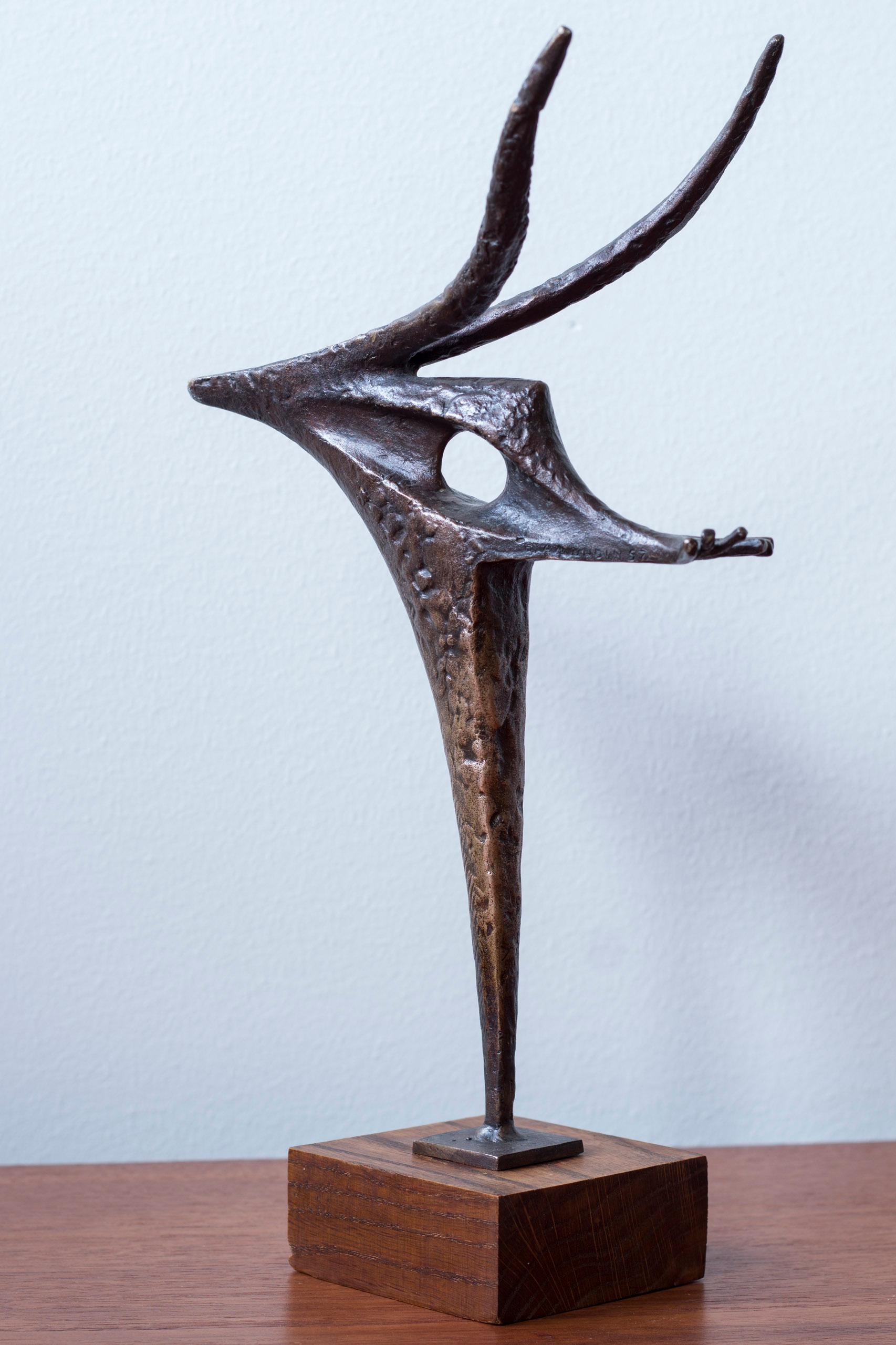 Metà XX secolo Scultura in bronzo 