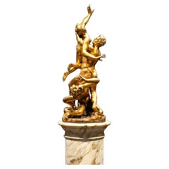 Bronze sculpture, Rape of the Sabine Women, H. 126 cm