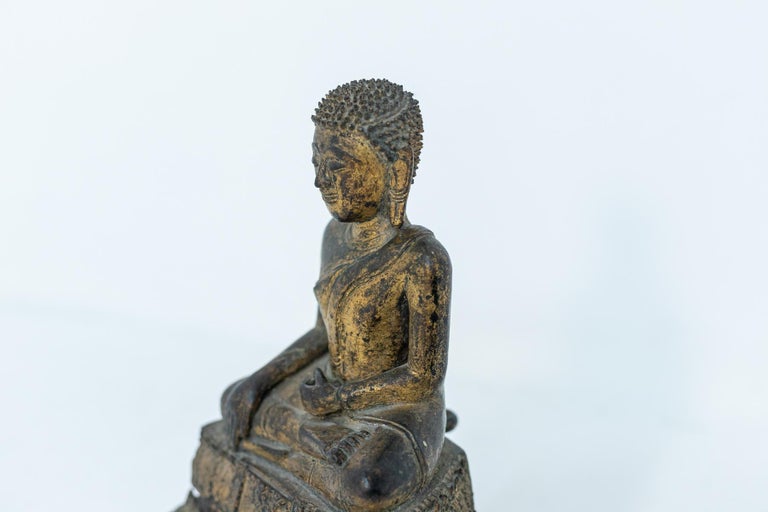 Bronze Sculpture Rattanakosin Thai Depicting a Buddha For Sale 5