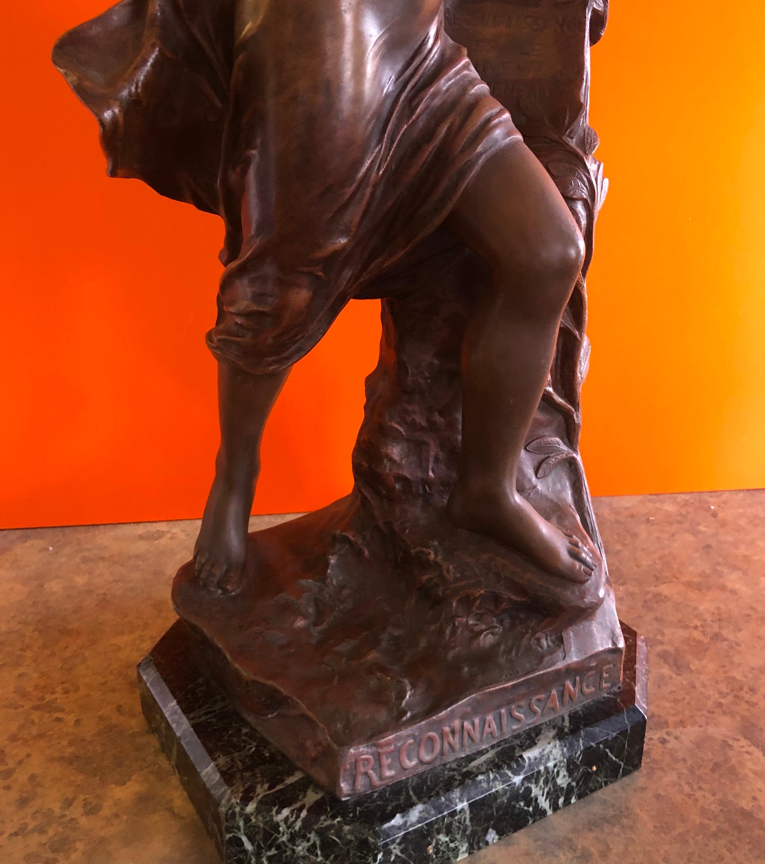 Sculpture en bronze Renaissance d'Eugene Marioton en vente 1