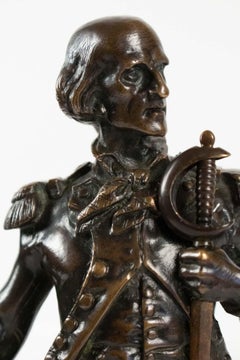 Bronze Sculpture Representing A Military Leader, 19th Century, Antiquity