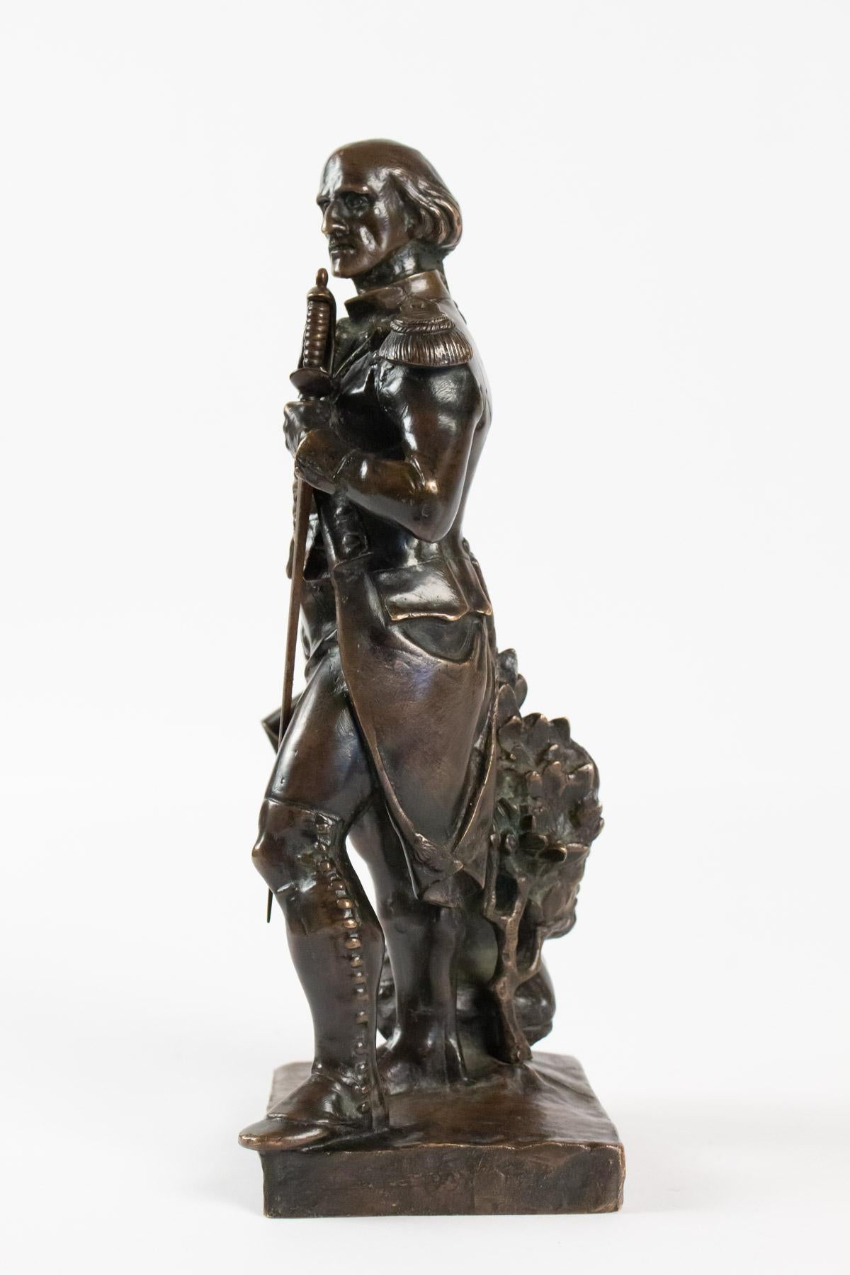 Late 19th Century Bronze Sculpture Representing A Military Leader, 19th Century, Antiquity