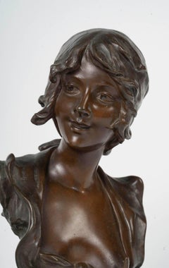 Bronze Sculpture Representing Salammbo by A.Sefebire, early 20th Century.