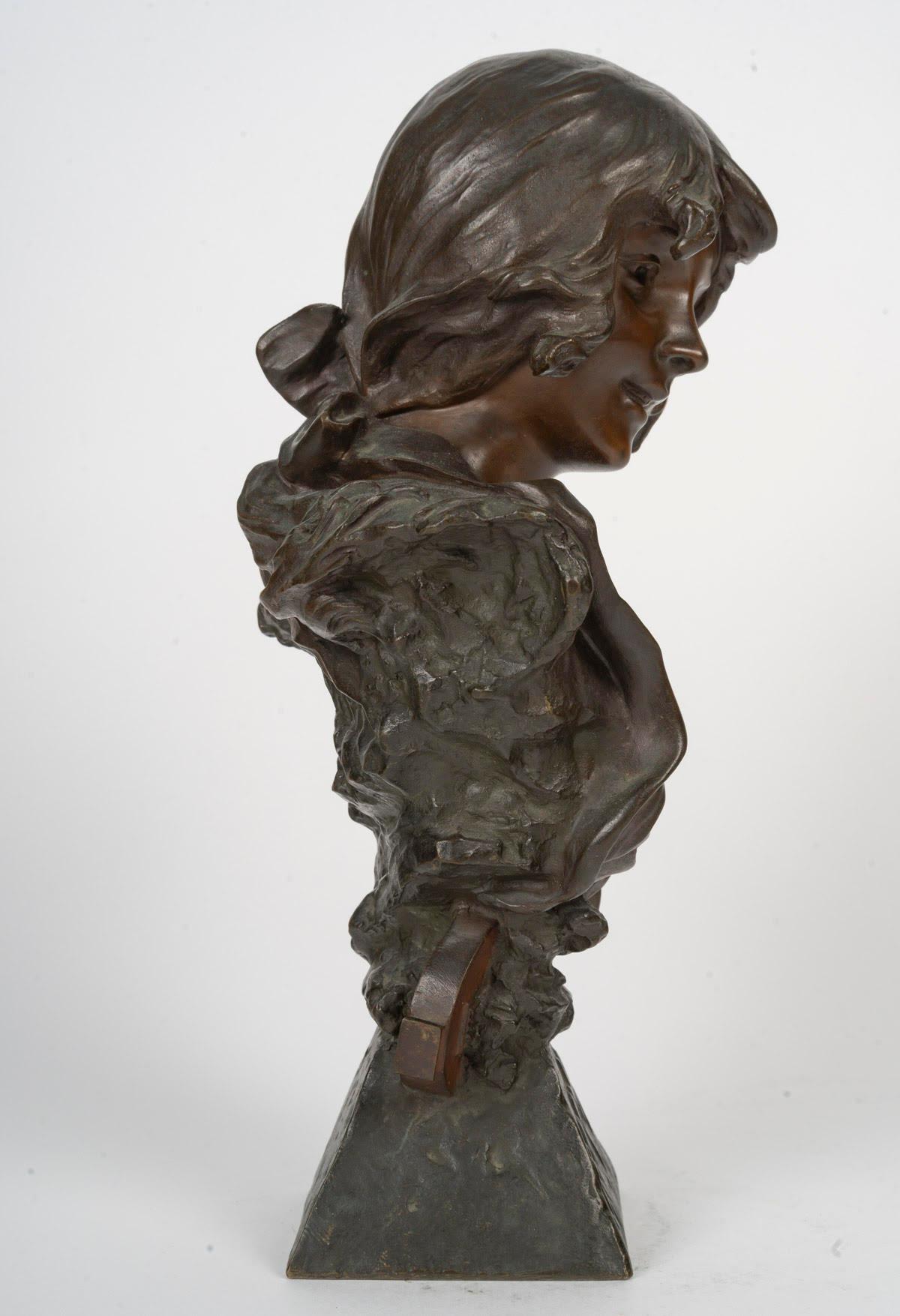 Patinated Bronze Sculpture Representing Salammbo by A.Sefebire, early 20th Century. For Sale