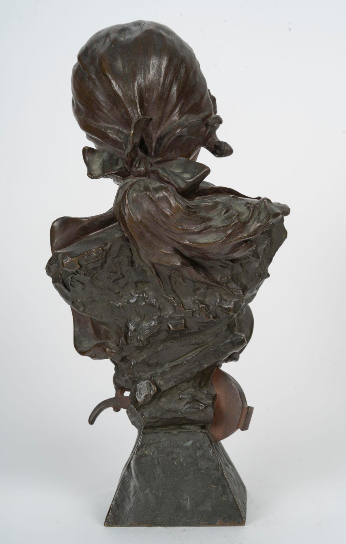 Bronze Sculpture Representing Salammbo by A.Sefebire, early 20th Century. In Good Condition For Sale In Saint-Ouen, FR