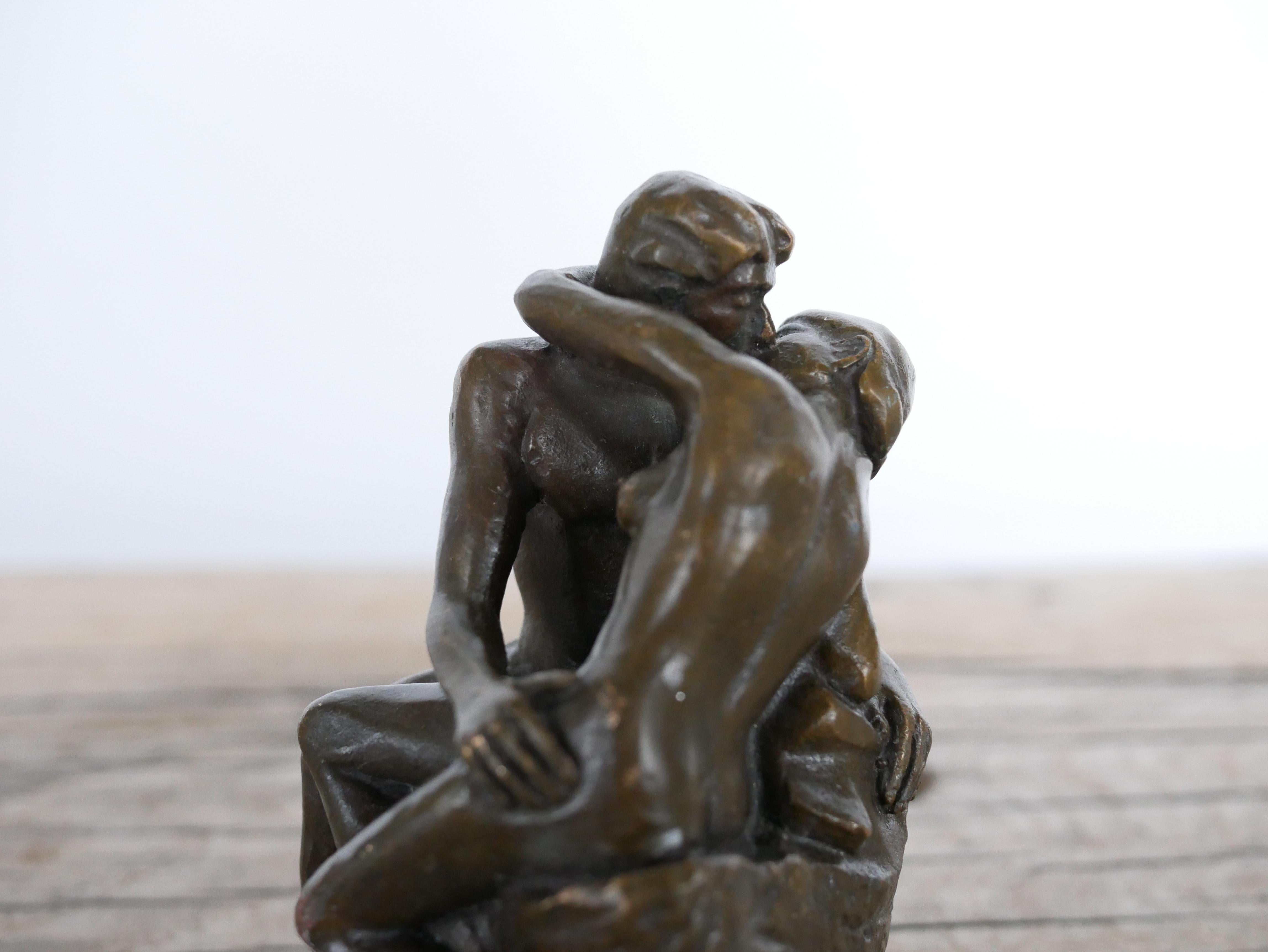 Bronzeskulpturreproduktion von Rodins Kissen aus Bronze 5