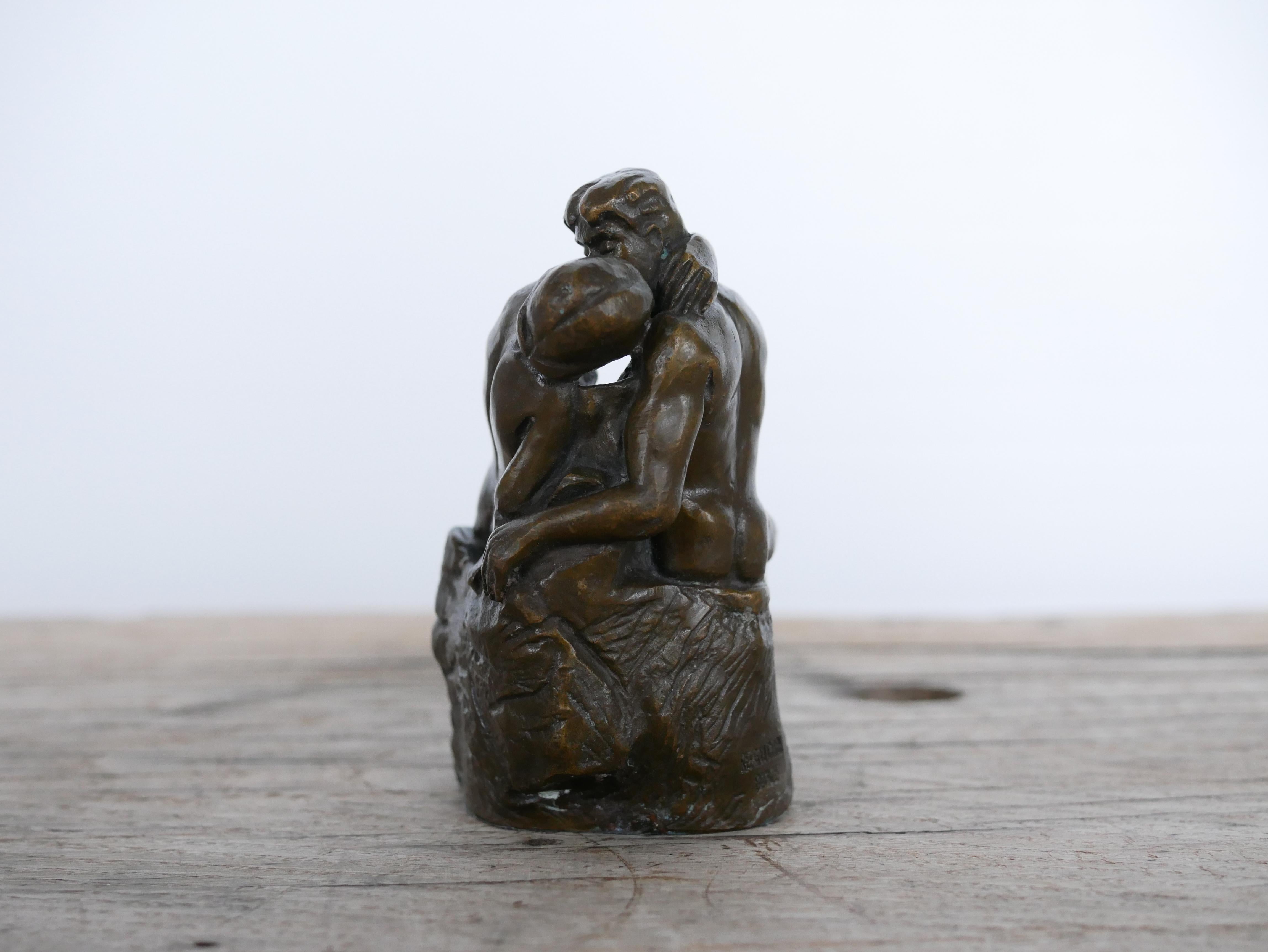 Bronzeskulpturreproduktion von Rodins Kissen aus Bronze 7