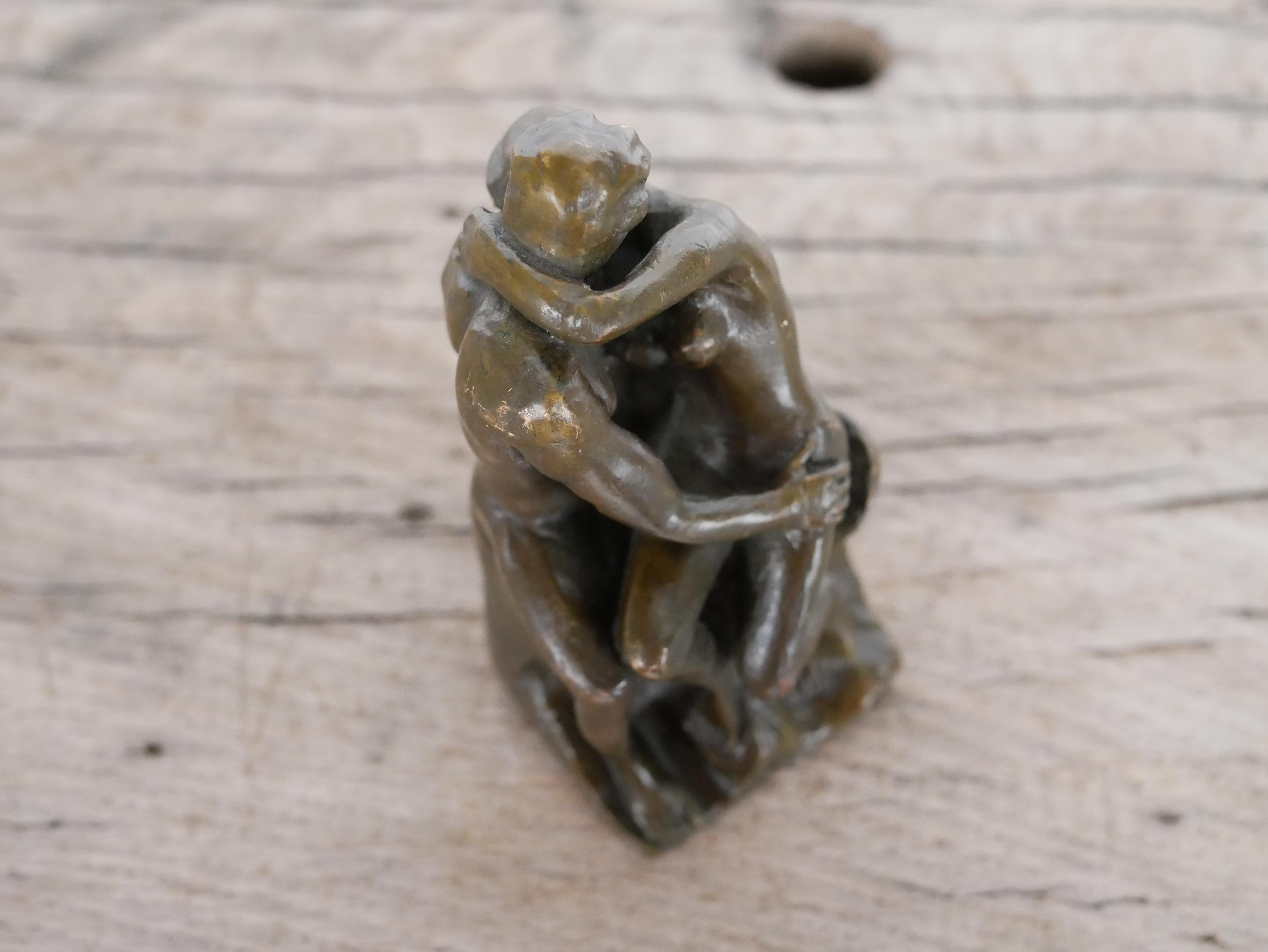 Bronzeskulpturreproduktion von Rodins Kissen aus Bronze 1