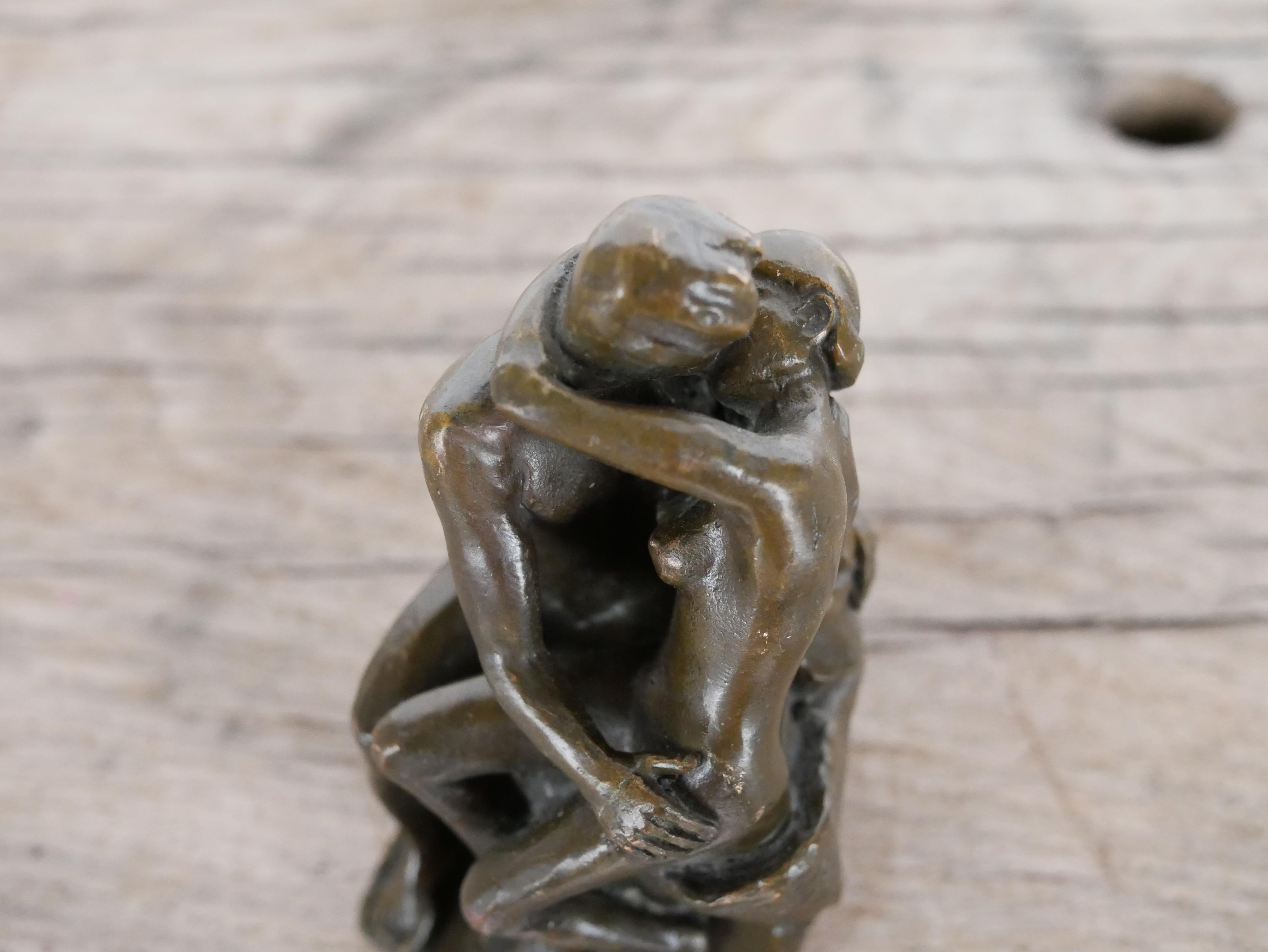 Bronzeskulpturreproduktion von Rodins Kissen aus Bronze 2
