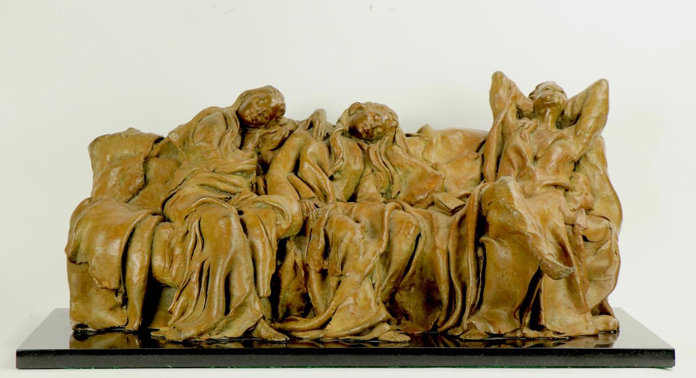 Brutalismo Scultura in bronzo Romantic Dreams di Susanne Vertel in vendita