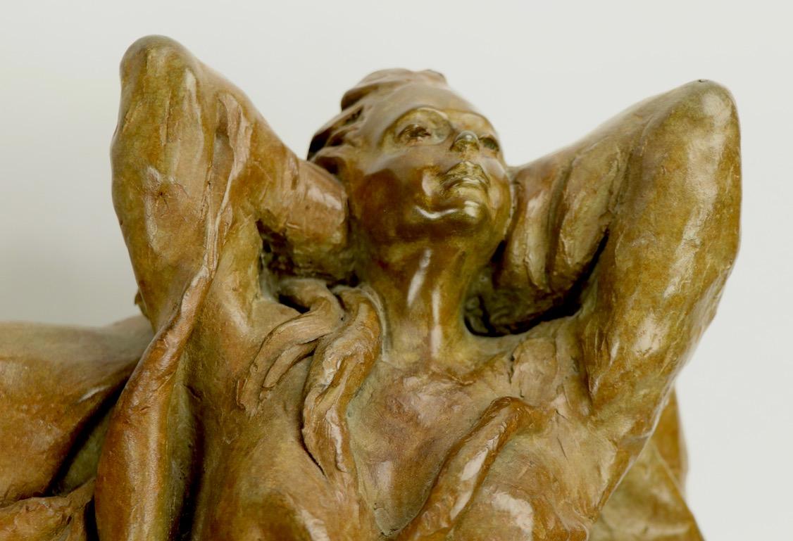 North American Bronze Sculpture Romantic Dreams by Susanne Vertel For Sale