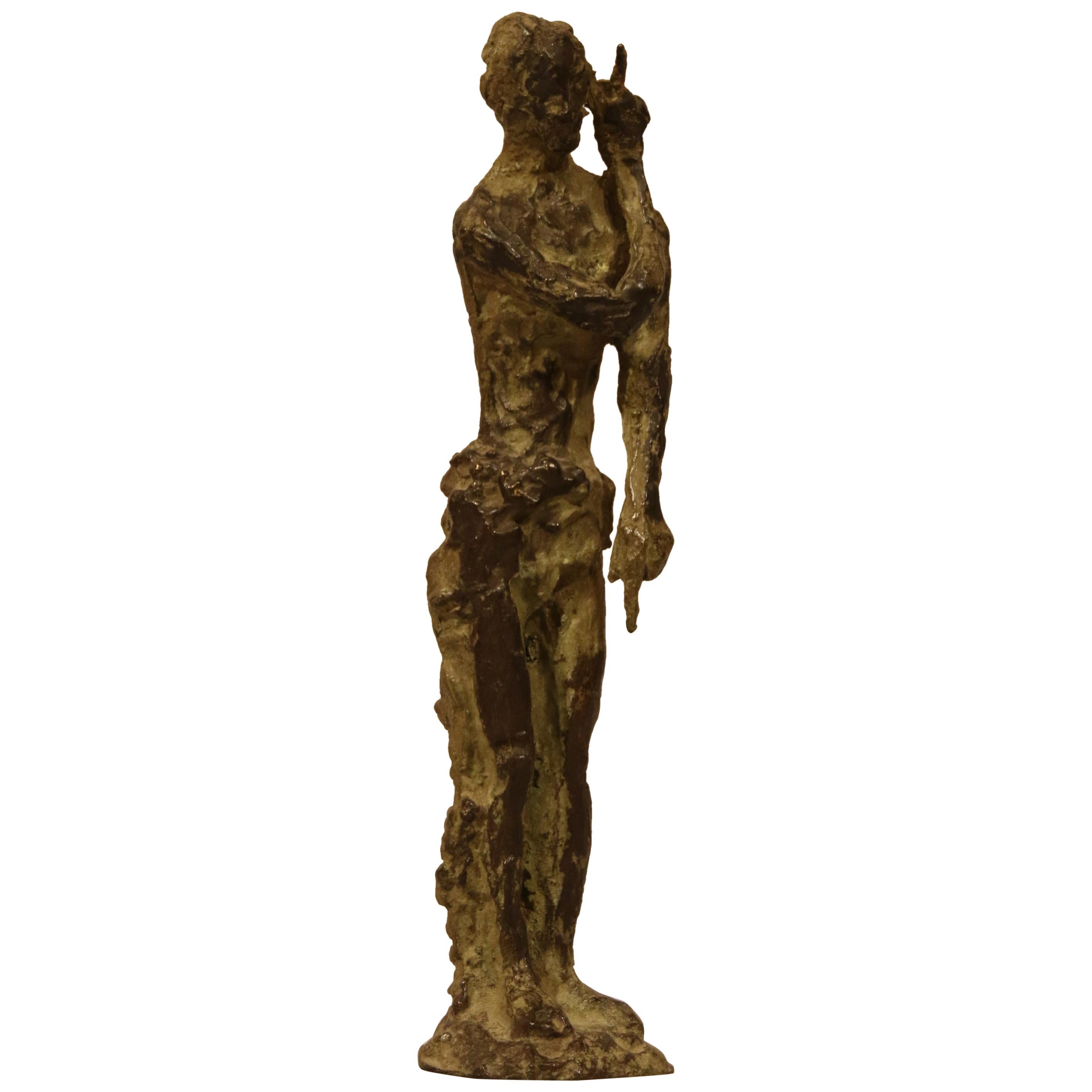 Bronze Sculpture "Saint Jean-Baptiste" by Ferdinand Parpan