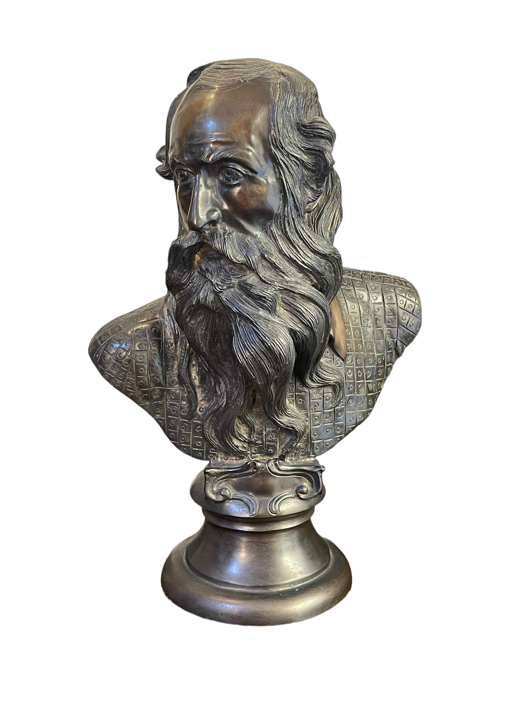 Bronze sculpture, self-portrait, Gemito, 19th century
Elegant half bust in bronze made and signed by the sculptor Gemito, from the second half of the 1800s depicting himself.
Material: bronze
Very good condition
Measurements: 21x14 cm, height 32