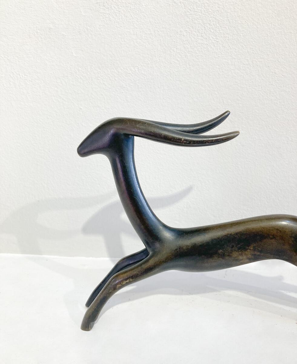 Bronze Sculpture signed Carlo Scarpa, Italy.