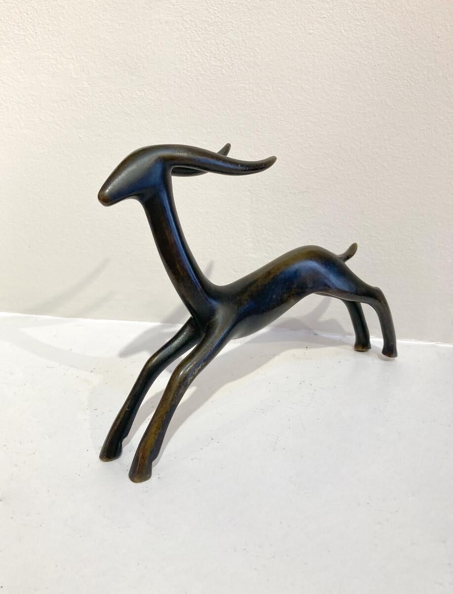 Bronze Sculpture Signed Carlo Scarpa, Italy 2