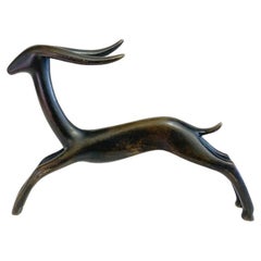 Bronze Sculpture Signed Carlo Scarpa, Italy