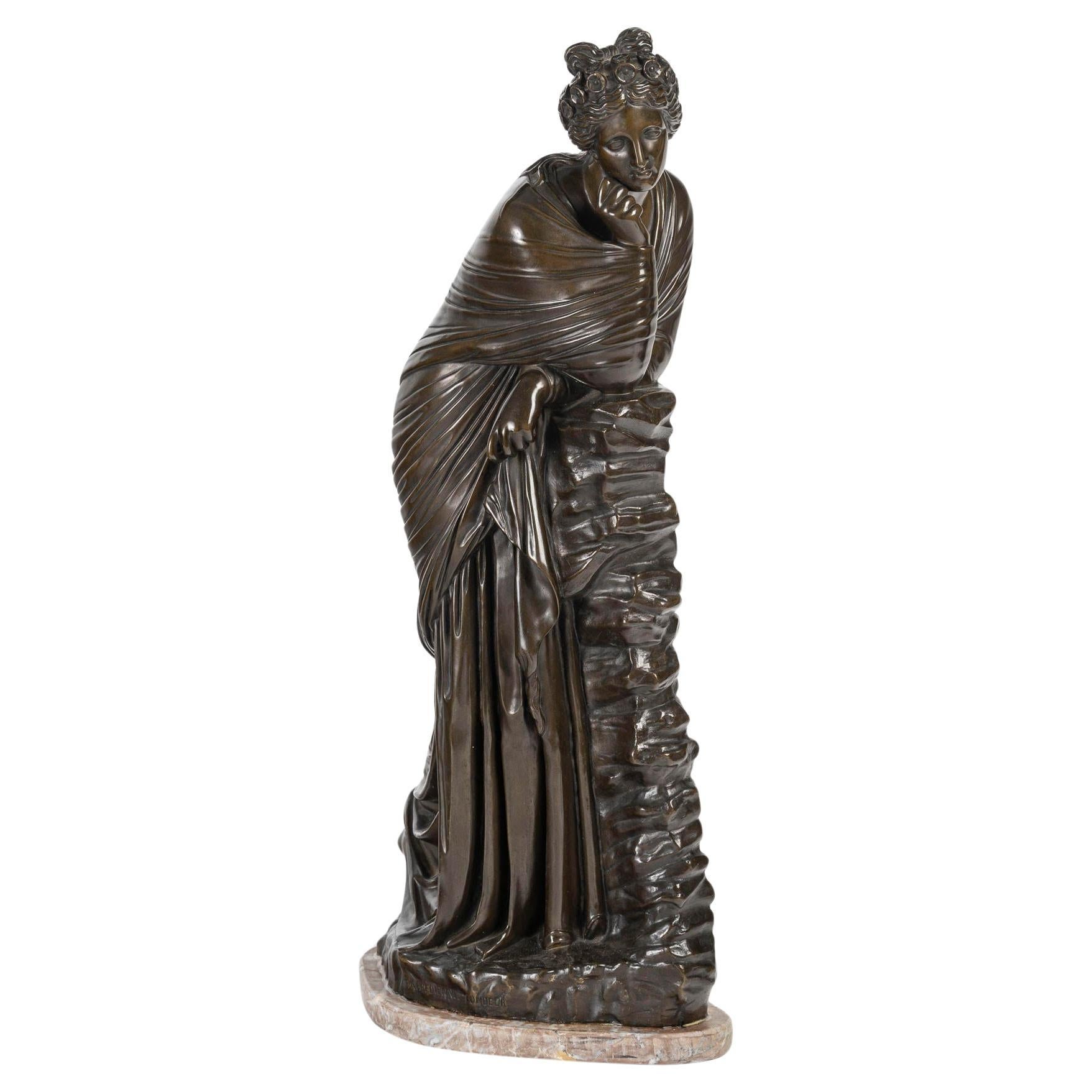 Bronze Sculpture, Signed F. Barbedienne, 19th Century, Napoleon III Period. For Sale