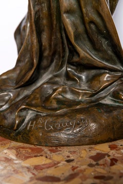 Bronze Sculpture Signed H. Gauquie, France, Late 19th Century