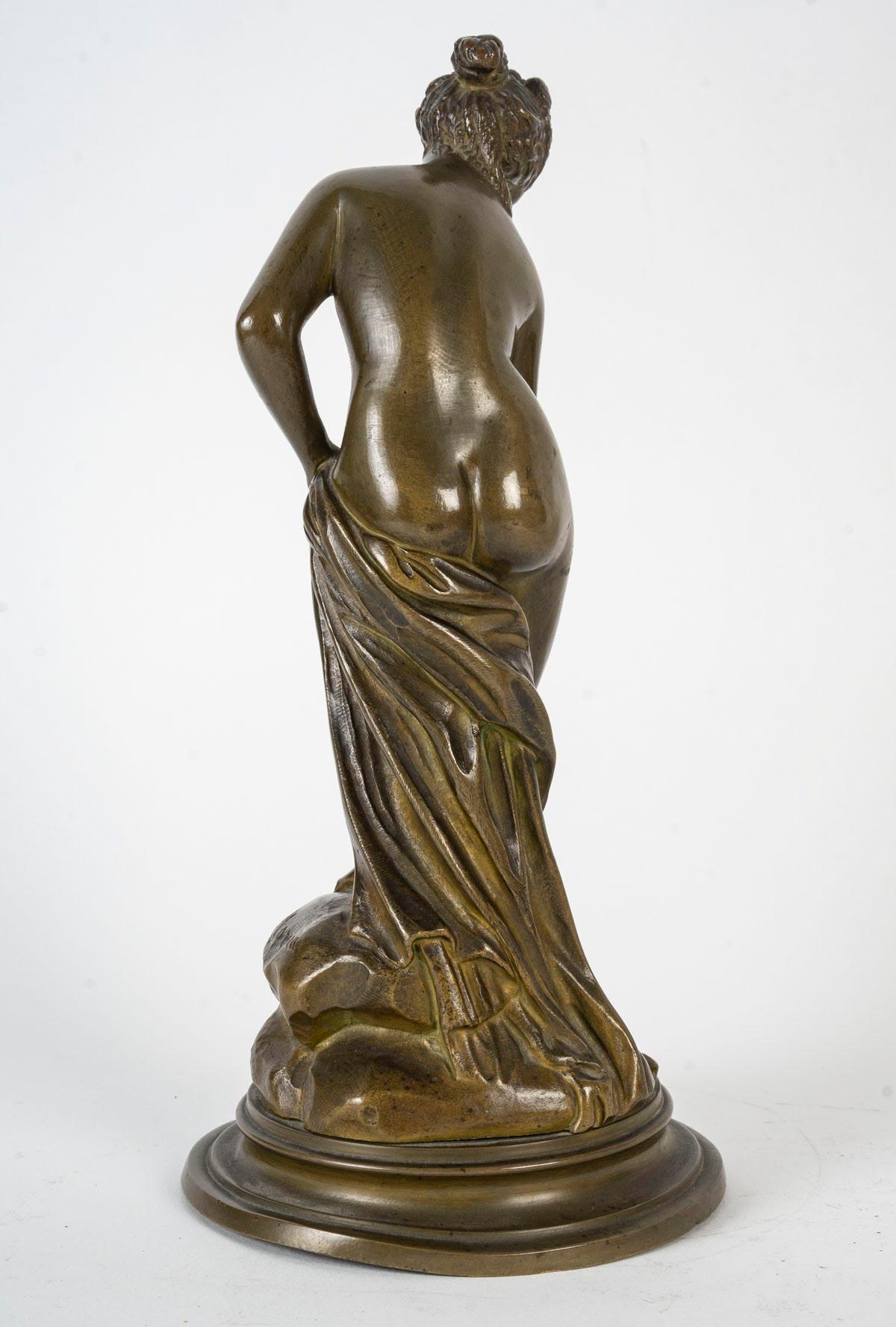 Bronze Sculpture Signed Moreau, Napoleon III Period, 19th Century. For Sale 1