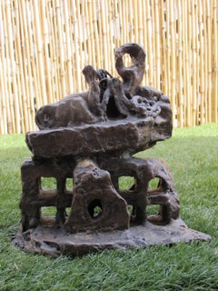 Sculpture en bronze "Sortie De Chaos Aux Mots Éclatés" 2005:: par Catherine Val