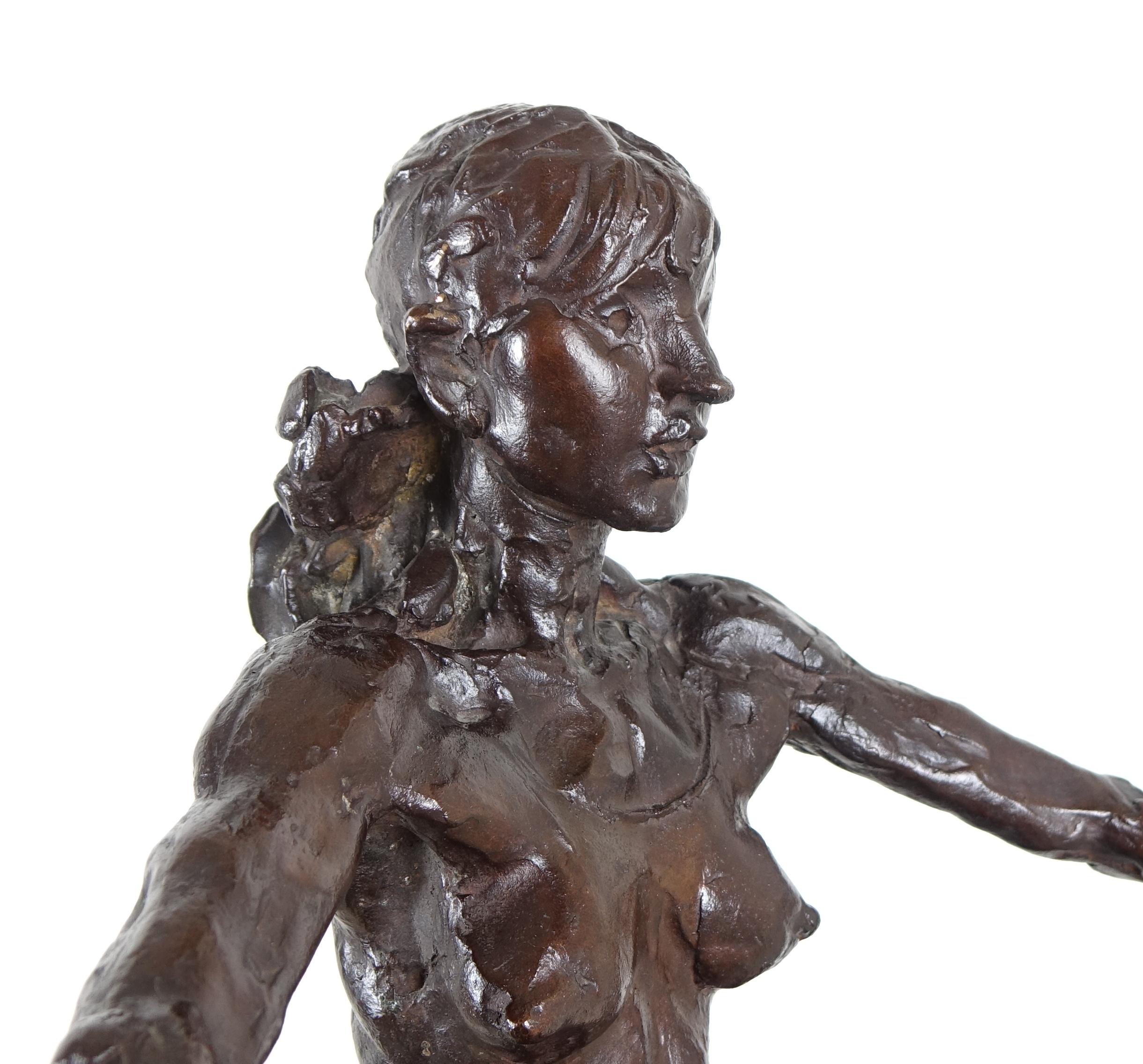 Bronze Sculpture Statue Signed Francesco Messina Subject Aida Accolla 2