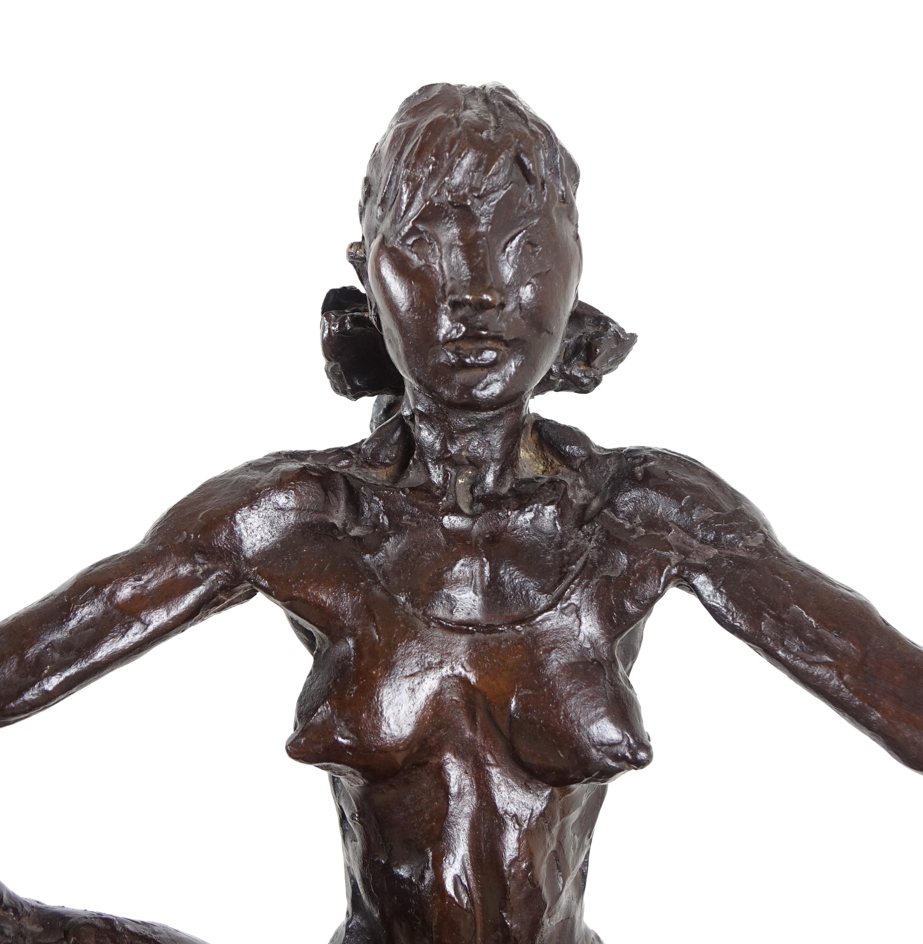 Bronze Sculpture Statue Signed Francesco Messina Subject Aida Accolla 4
