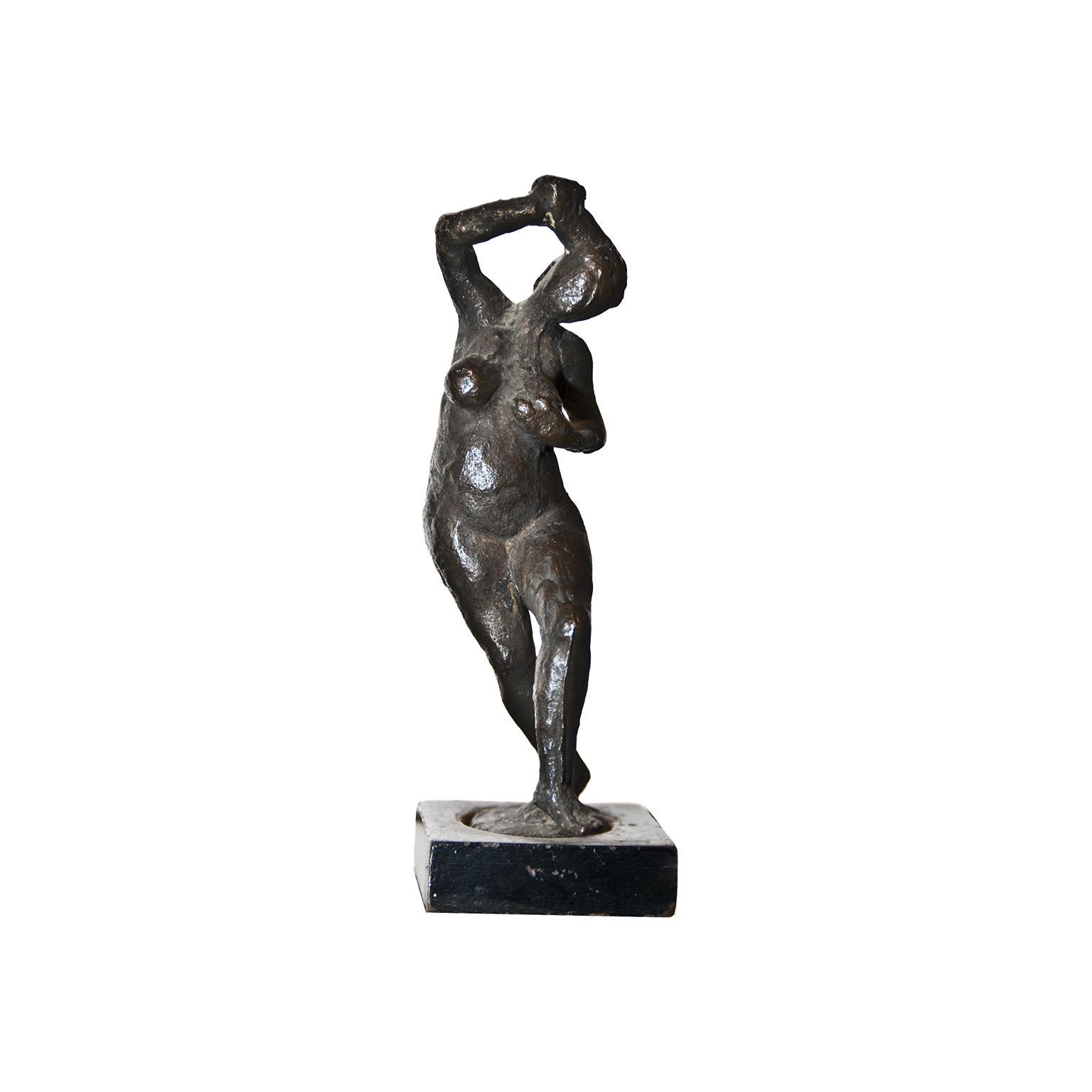 Italian Bronze Sculpture “Step Dance” by Giuseppe Mazzullo, Italy, 1946 For Sale
