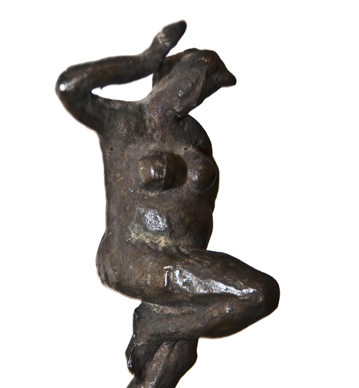 Italian Bronze Sculpture “Step Dance” by Giuseppe Mazzullo, Italy, 1946 For Sale