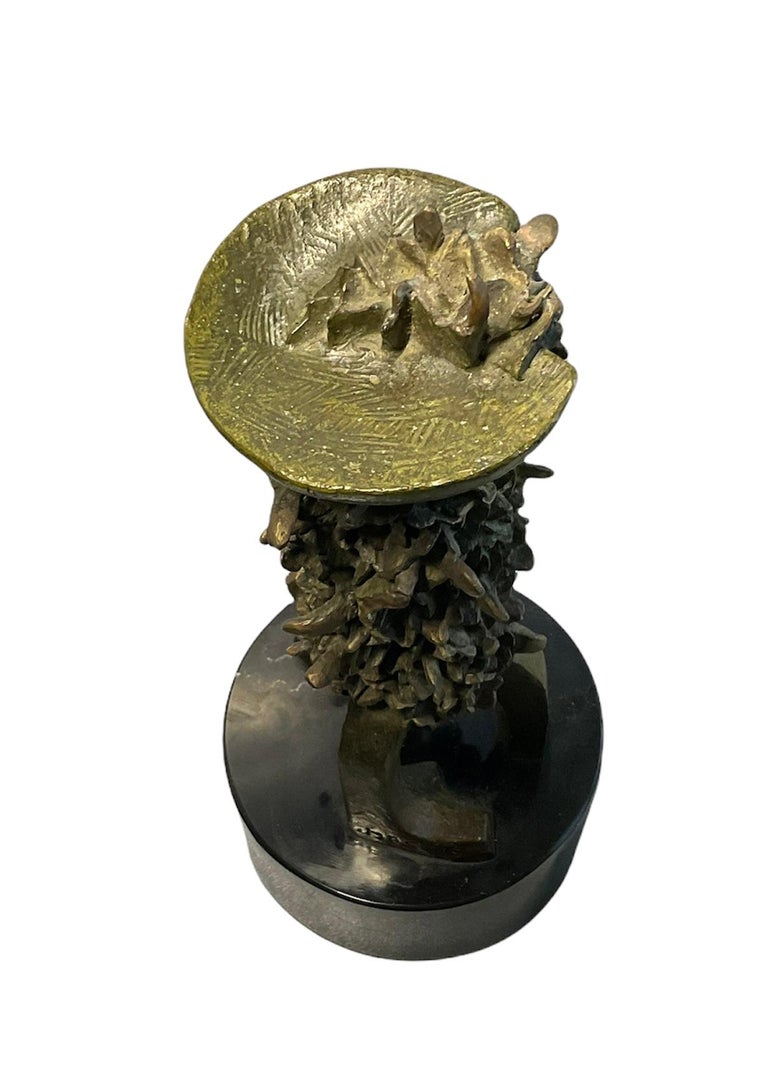 American Bronze Sculpture “Structure Of A Butterfly Nursery” by Melquíades R. Sastre For Sale