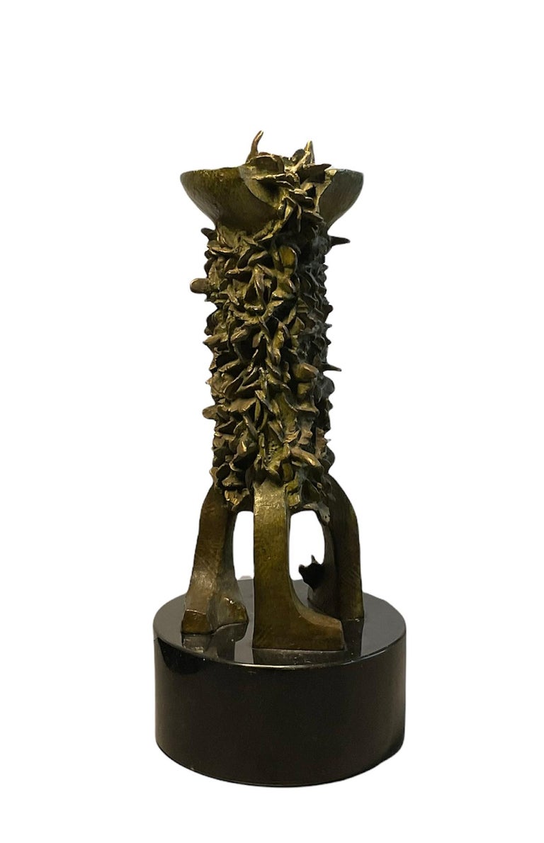 Bronze Sculpture “Structure Of A Butterfly Nursery” by Melquíades R. Sastre In Good Condition For Sale In Guaynabo, PR