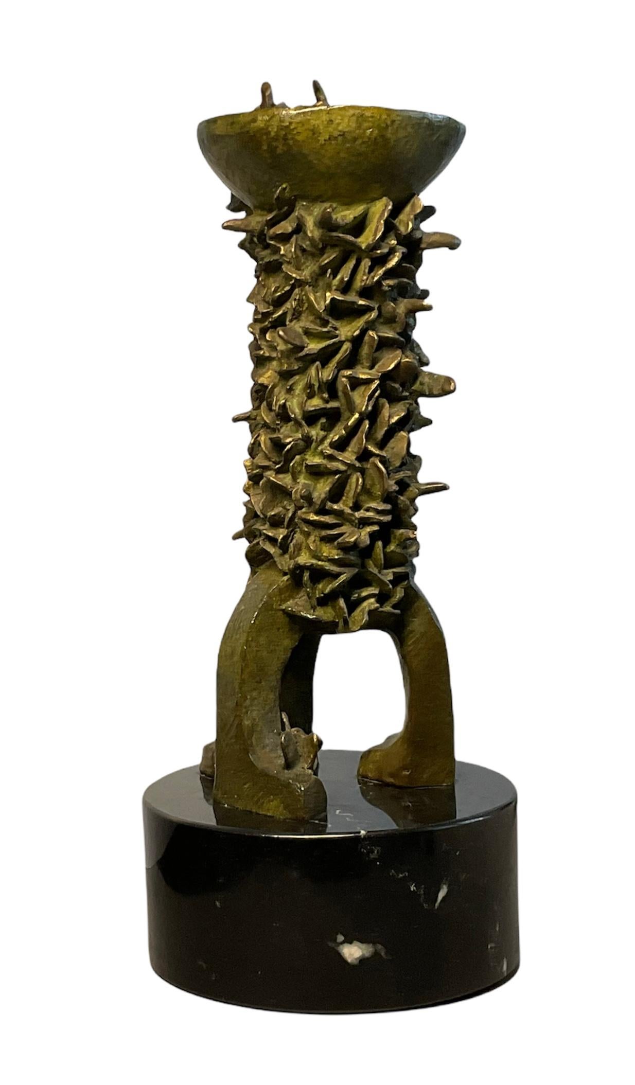 Metalwork Bronze Sculpture “Structure Of A Butterfly Nursery” by Melquíades R. Sastre
