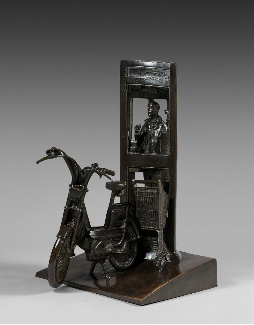 Escultura de bronce 