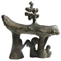 Bronze Sculpture "Temple franco-japonais" 1988, by Catherine Val