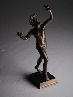Bronze sculpture "The dancing faun of Pompeii", Italy, 20th century