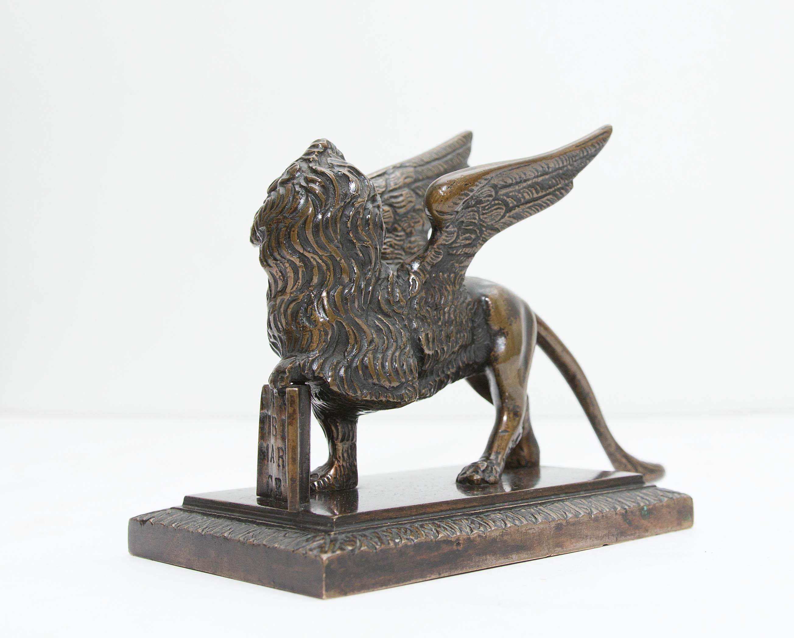 European Bronze Sculpture the Lion of Venice