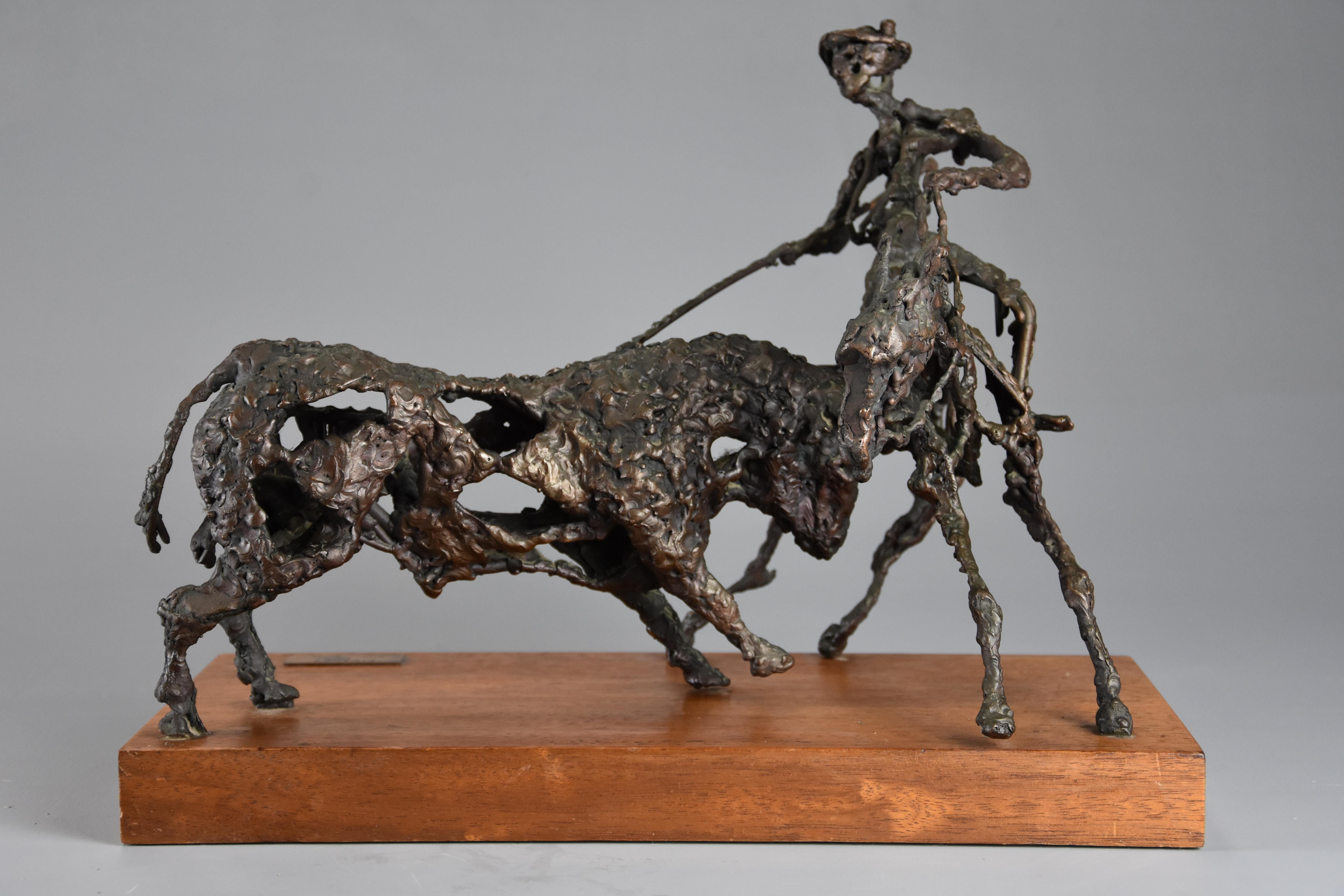 English Bronze sculpture 'The Picador' by Daniel Rintoul Booth For Sale