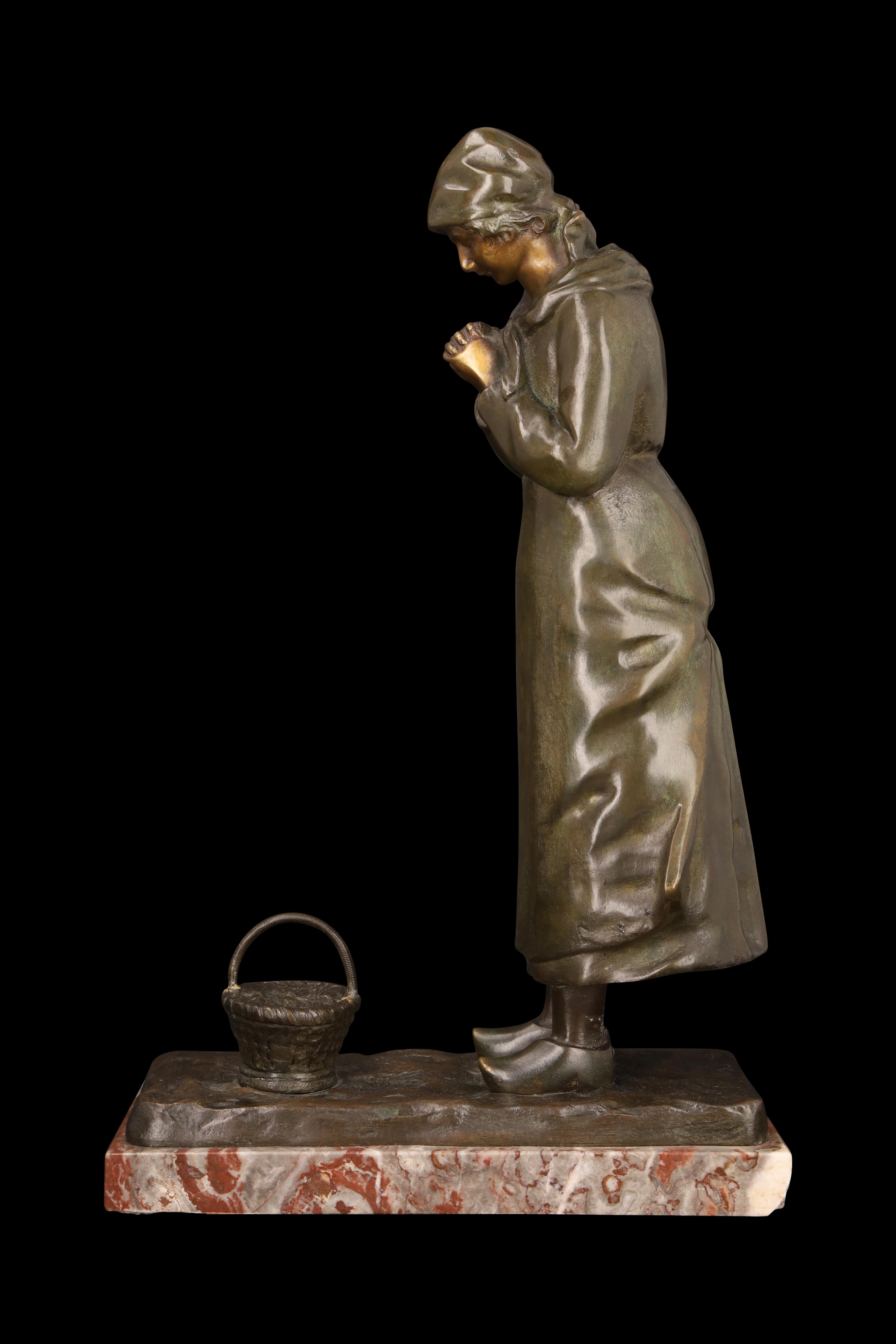 Belga Scultura in bronzo 