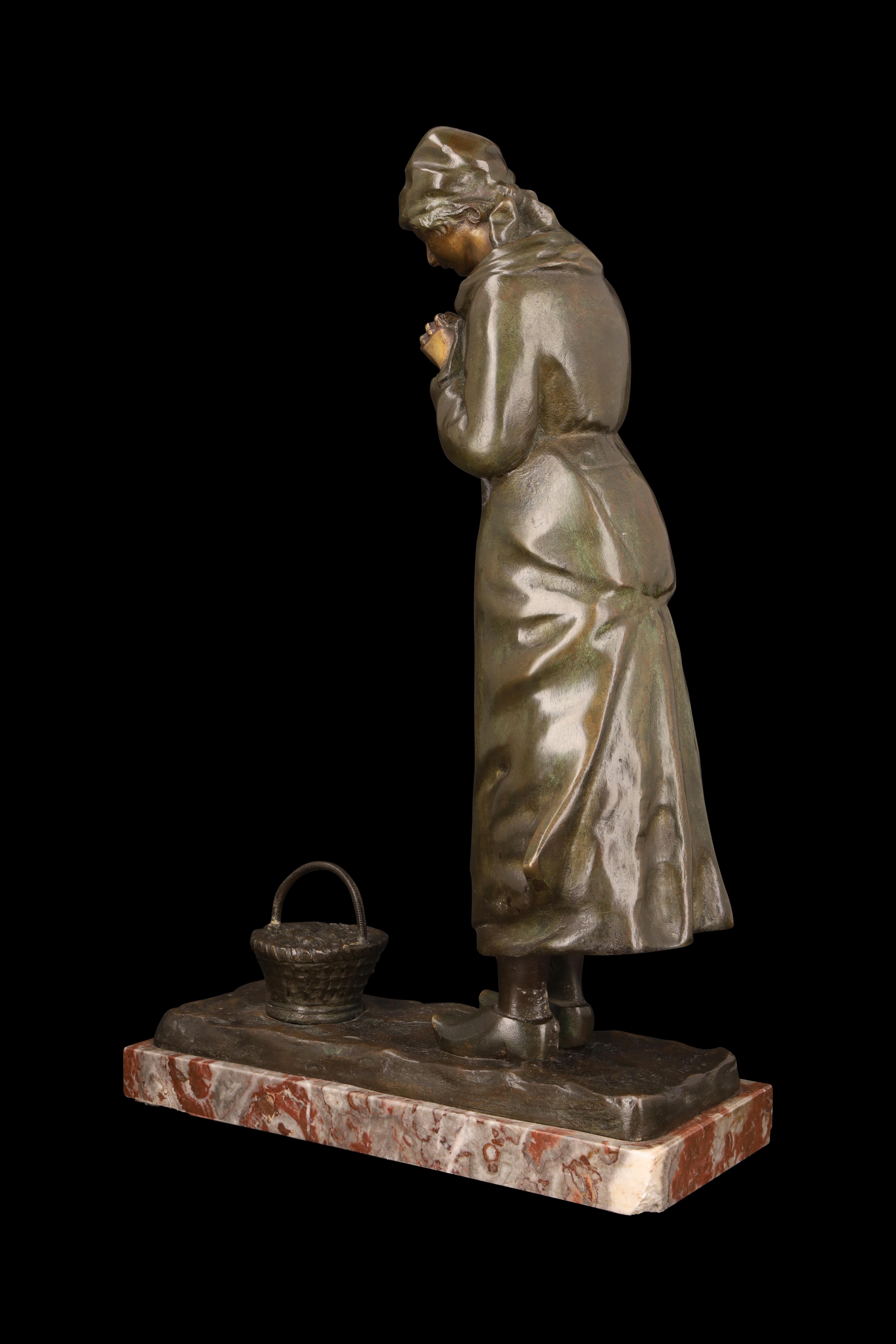 Patinato Scultura in bronzo 